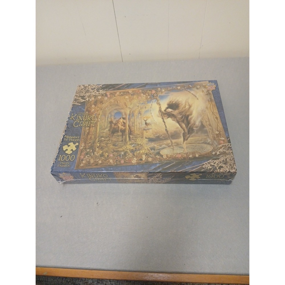 Masterpieces Art of Kinuko Craft Alphabet of Thorn 1000 Pcs Puzzle 19x27 NEW !